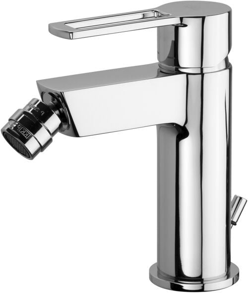 Paffoni Ringo Rin131 Miscelatore bidet Senza Piletta Cromo, dettaglio ravvicinato della finitura e del marchio