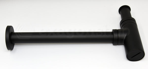 Lizard Sifone Telescopico Tondo 1" 1/4 Ottone nero opaco