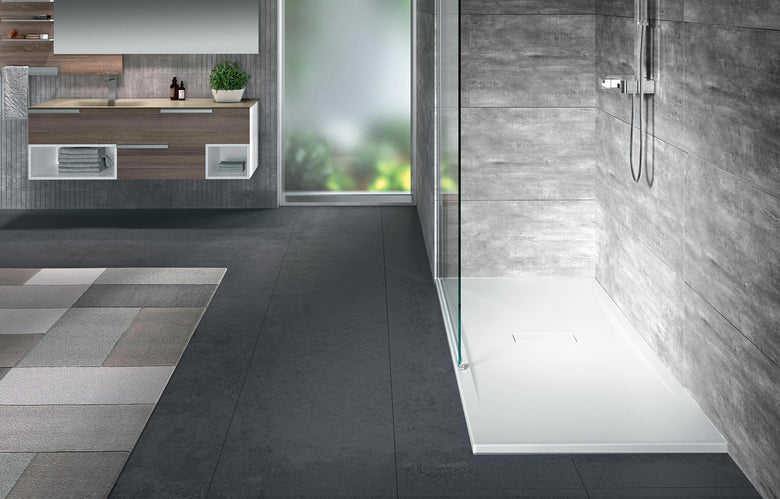 Novellini Custom Touch Piatto Doccia 160x80 cm a fondo, dettaglio ravvicinato della texture antiscivolo