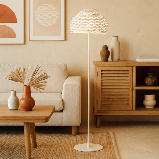 Flos Tatou Floor Lampada a pavimento bianco a luce diffusa