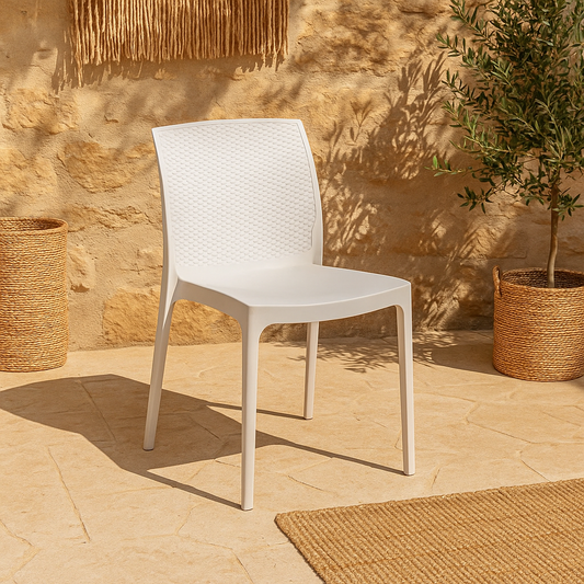 Sedia da Esterno Bianca Grandsoleil Boheme Greenpol