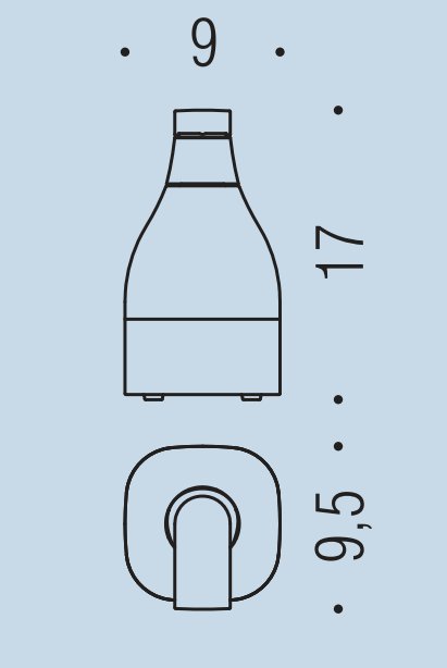 Colombo Alize dispenser in Vetro Acidato Naturale cromo, dettaglio ravvicinato del materiale e dell'aggancio - Colombo Design