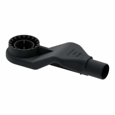 Tecedrainline Pozzetto Ultrasottile Dn40 visto dall'alto con superficie e piletta di scarico - Tece Italia