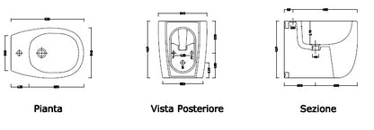 Milk Bidet A Terra 52x34 Limone