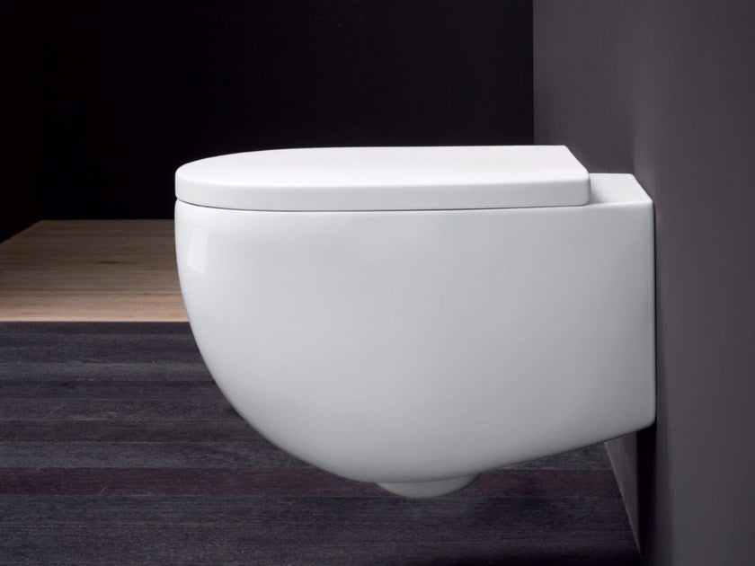 Vaso Sospeso 52x34 Bianco Matt Milk Nic, vista frontale su sfondo bianco - Nic Design