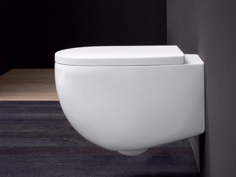 Vaso Sospeso 52x34 Bianco Matt Milk Nic, vista frontale su sfondo bianco - Nic Design