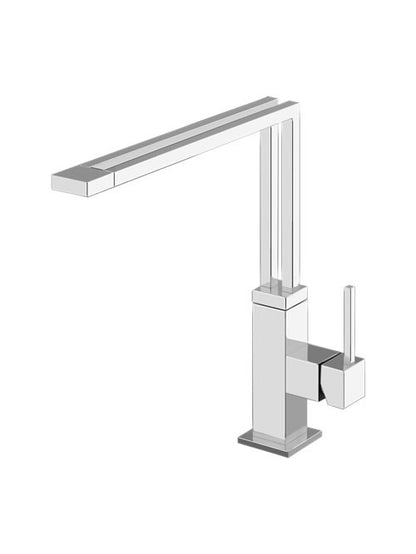 Miscelatore Monocomando Lavello con Canna Girevole Cromo Duplice 17041 Gessi