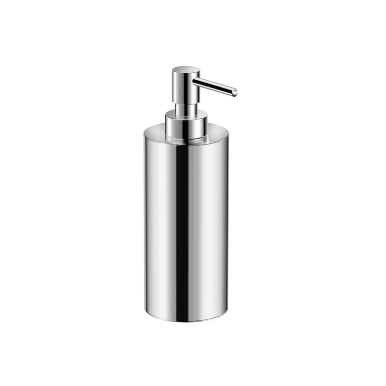 Dispenser sapone liquido da Appoggio cromo Architect Cosmic, dettaglio ravvicinato del materiale e dell'aggancio...