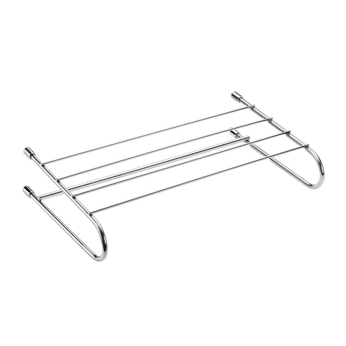 Rack Portasciugamani 50 cm a parete inox Lucido Logic Cosmic montato a parete, vista del design e della finitura...