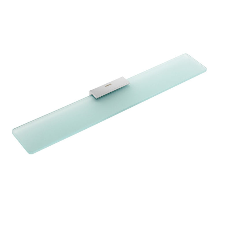 Mensola bagno 60 cm in Vetro cromo Project Cosmic installato in bagno moderno con ante in vetro temperato - Industrias Cosmic