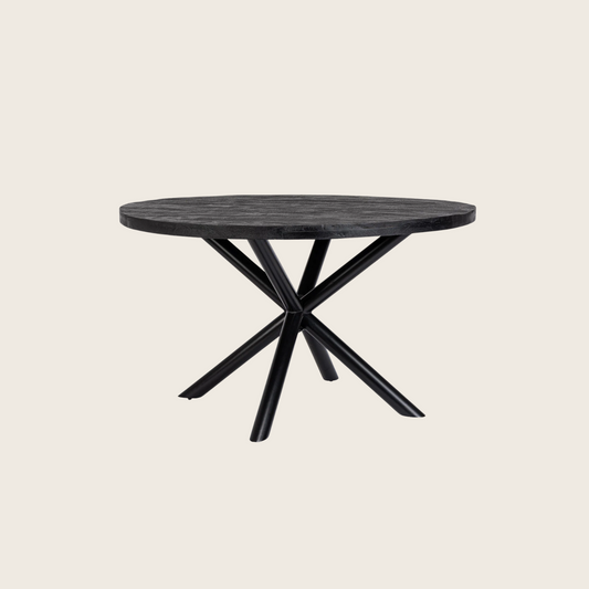 Andrea Bizzotto To Hastings tavolo 130 cm rotondo in legno nero