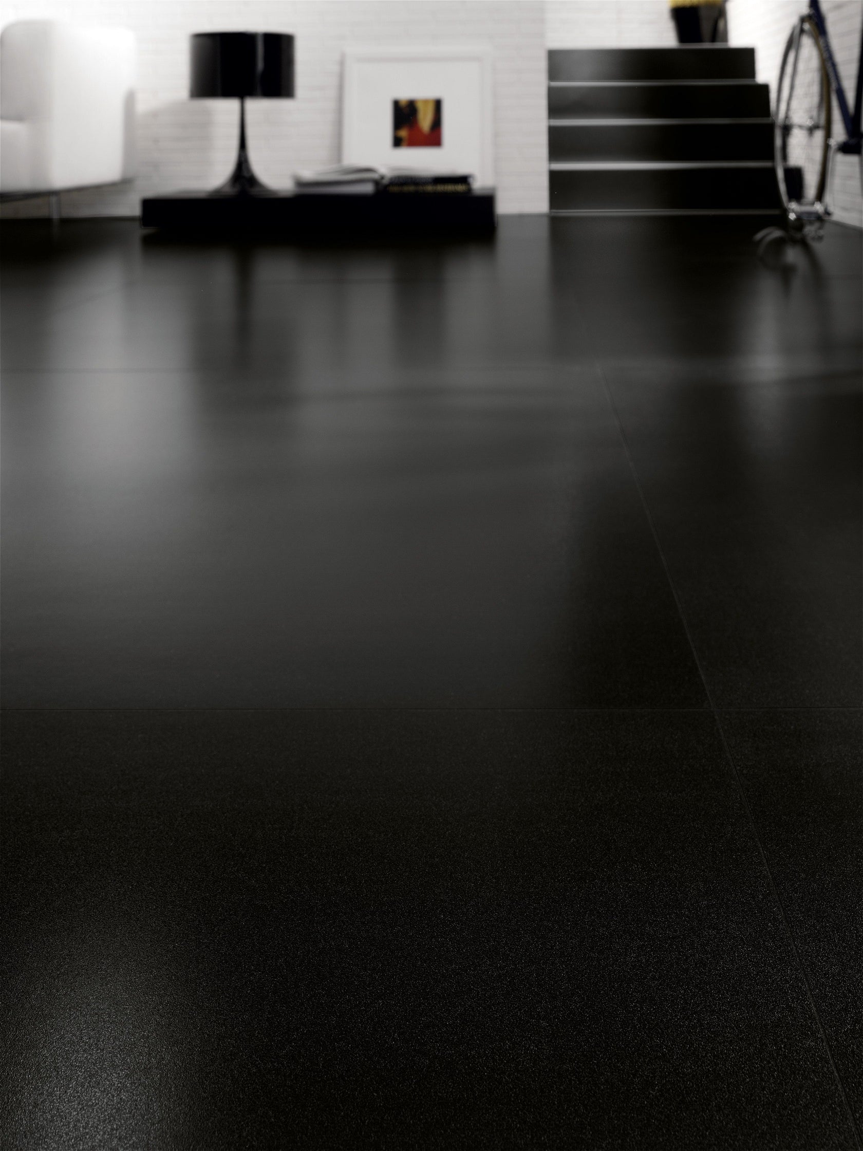Cotto D'Este Kerlite Black White Plus 3 Pavimento, superficie e texture ravvicinata del gres - Cotto D Este Nuove Superfici