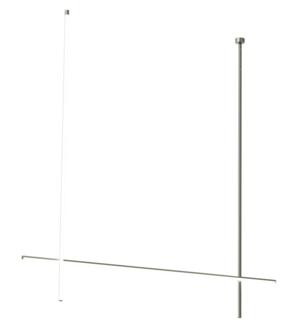 Flos Coordinates Ceiling Long 2 CLIII Lampada led a sospensione argent moon