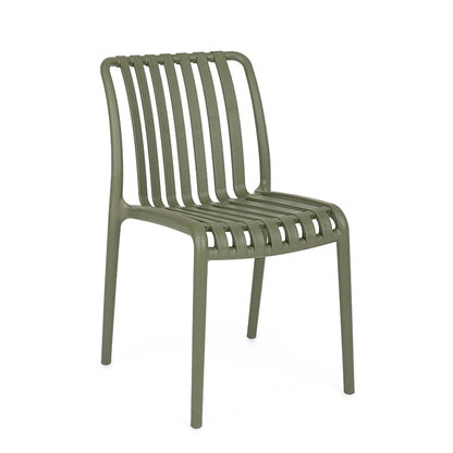 Andrea Bizzotto Billie sedia in plastica verde 0650077