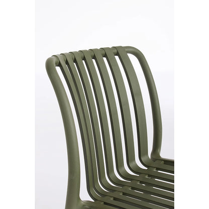 Andrea Bizzotto Billie sedia in plastica verde 0650077