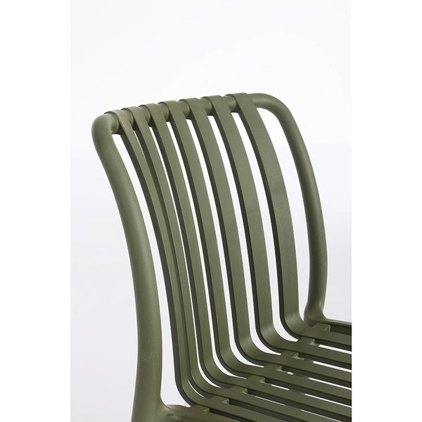 Andrea Bizzotto Billie sedia in plastica verde 0650077