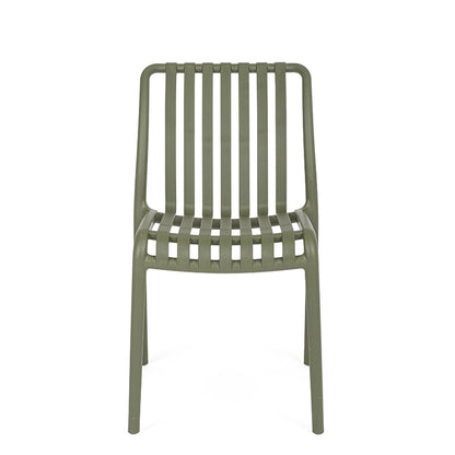 Andrea Bizzotto Billie sedia in plastica verde 0650077