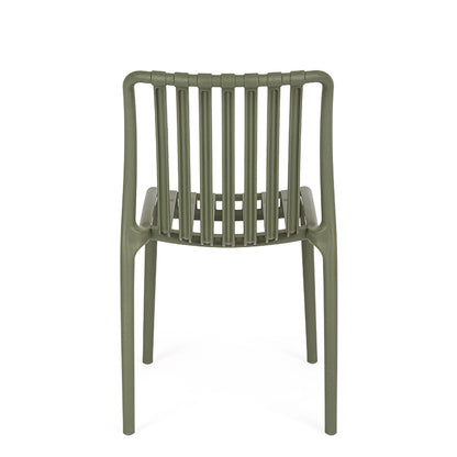 Andrea Bizzotto Billie sedia in plastica verde 0650077