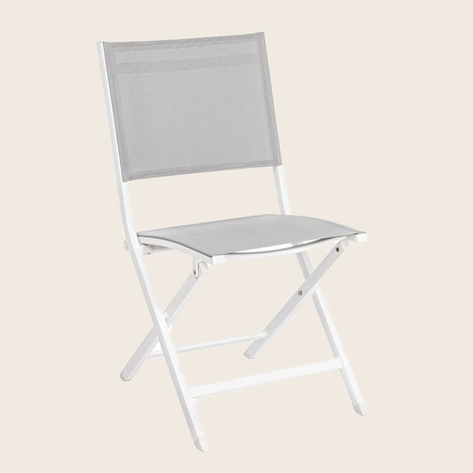 Andrea Bizzotto Elin Sedia pieghevole in alluminio bianco