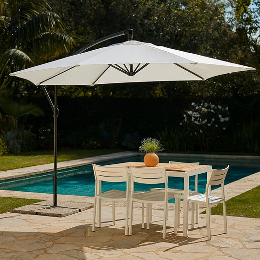 Andrea Bizzotto Texas ombrellone 3 m natural antivento girevole senza marmette 0795700