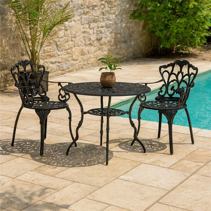 Andrea Bizzotto Victoria 110 cm tavolo da giardino antracite opaco 0806071