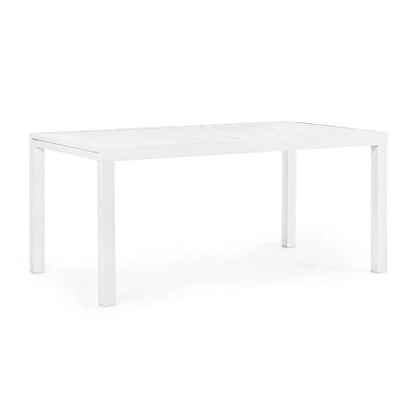 Andrea Bizzotto Hilde Tavolo Allungabile 160-240 x 90 cm in Alluminio Bianco