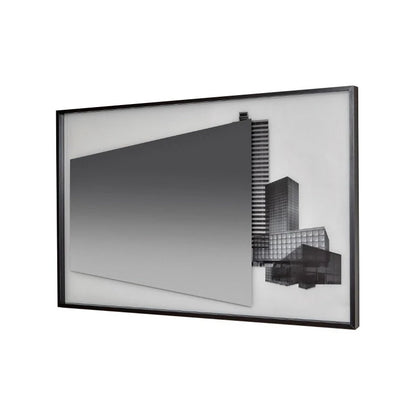 Antonio Lupi Collage317 Specchio 108x75 a tre Strati con Cornice In Alluminio