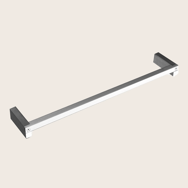 Antonio Lupi Just9 Portasciugamani 45 cm a parete in in acciaio inox e satinato montato a parete, vista del design e...