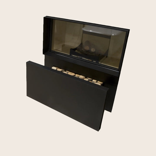 Antonio Lupi Skemabox Termocamino A Legna Con Struttura In Acciaio