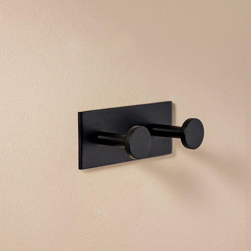 Appendino Doppio a muro Nero Satinato Cosmic Stick 2763622
