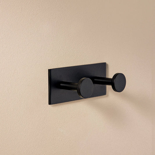 Appendino Doppio a muro Nero Satinato Cosmic Stick 2763622