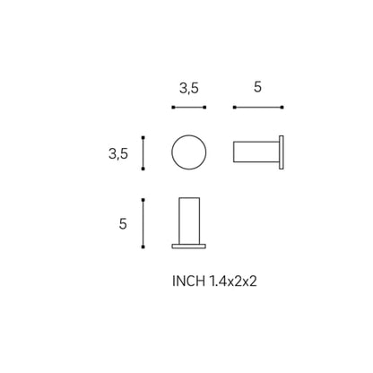 Appendino bagno a muro Cromo Architect 2050121 Cosmic