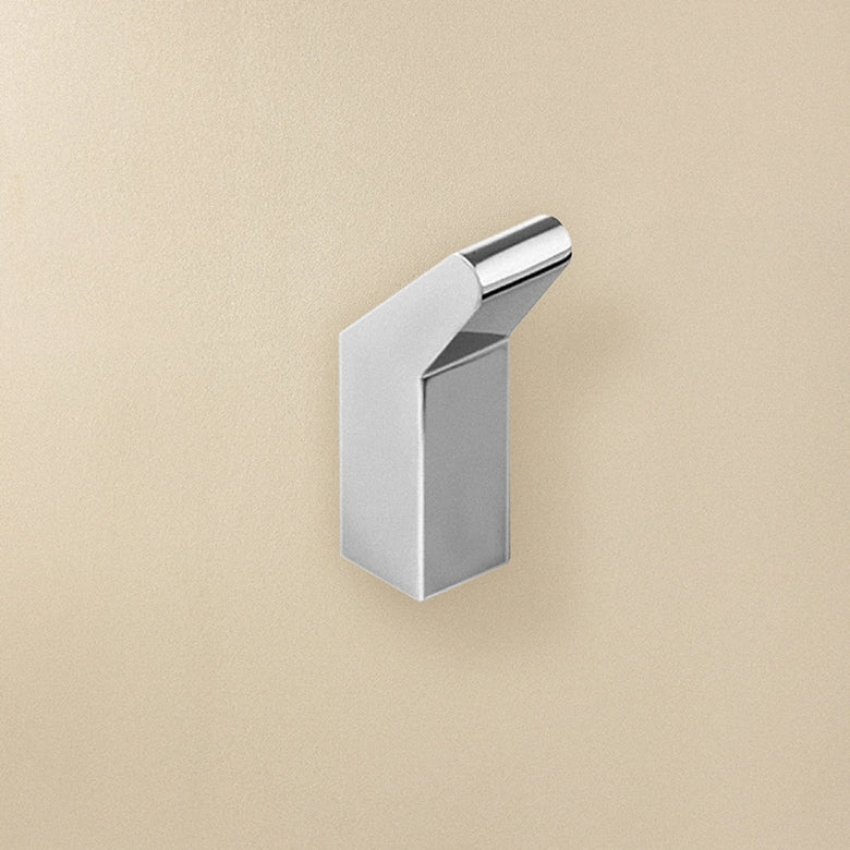 Cosmic Project Appendino bagno Cromo in acciaio inox e lucido montato a parete, vista del design e della finitura...