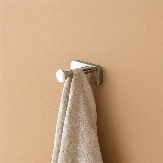 Appendino bagno in acciaio inox cromo cubik