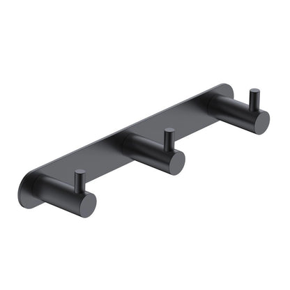 Appendino bagno triplo nero opaco Minimal