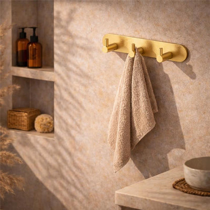 Appendino bagno triplo oro spazzolato Minimal