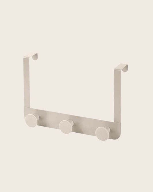 Appendino tondo da porta box doccia triplo beige Fiore