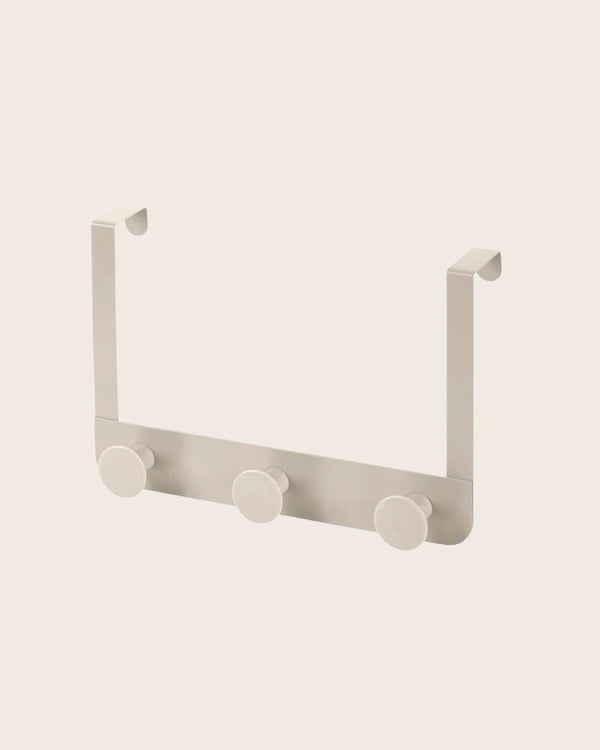 Appendino tondo da porta box doccia triplo beige Fiore