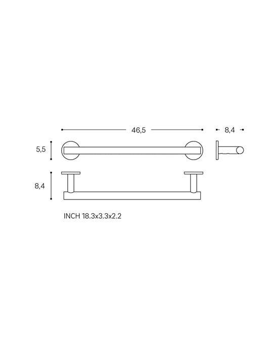 Cosmic Architect Sp Portasalviette 46 cm rame spazzolato WJC235A0064054