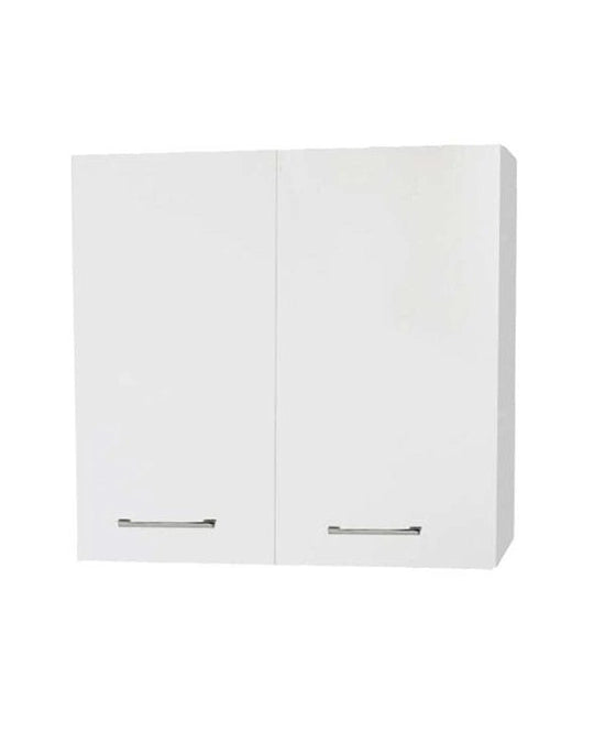 Armadietto bagno 68x22 bianco lucido con maniglie cromo – Exagonshop