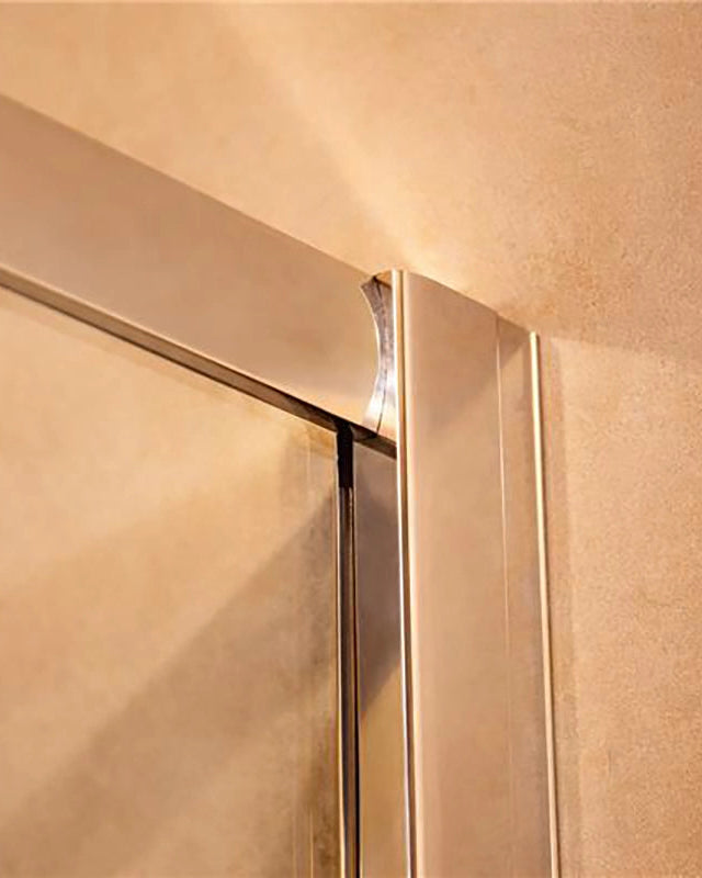 Box doccia 70x120 Nuvola un anta scorrevole reversibile 6 installato in bagno moderno con ante in vetro temperato...