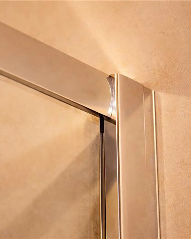 Box doccia 70x140 Nuvola un anta scorrevole reversibile 6 installato in bagno moderno con ante in vetro temperato...