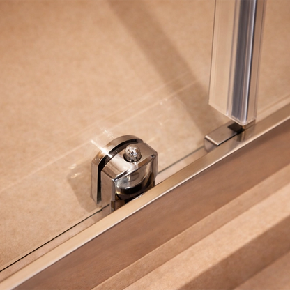 Box doccia 80x160 Nuvola un anta scorrevole reversibile 6 mm H 190 cromo