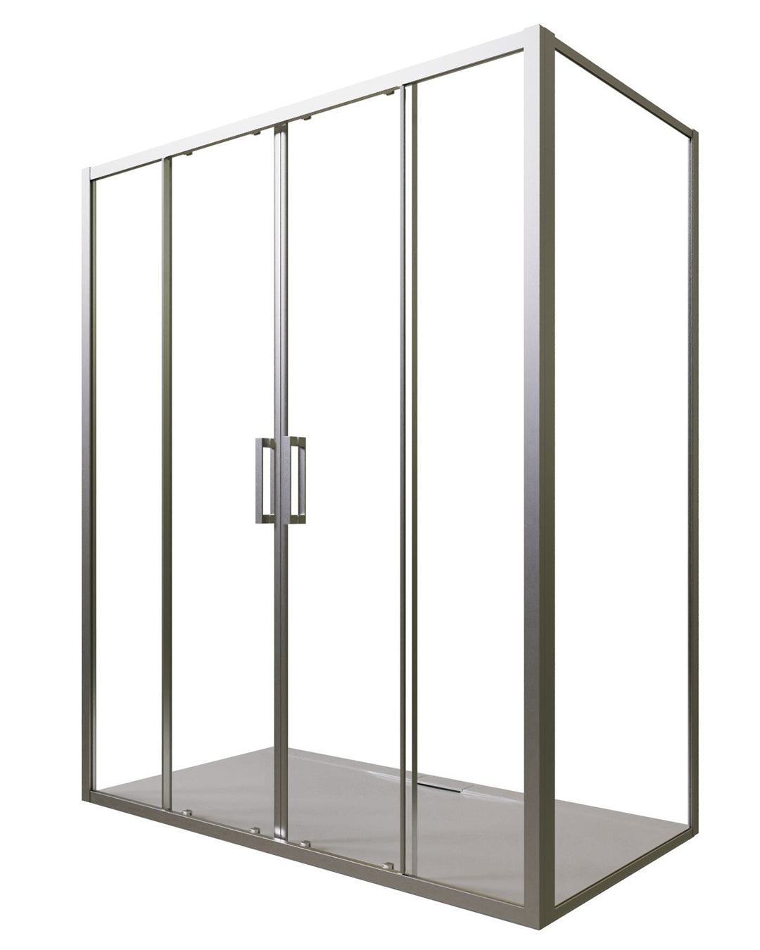 Box doccia 80x180 Marsiglia doppio scorrevole reversibile H 195 cromo