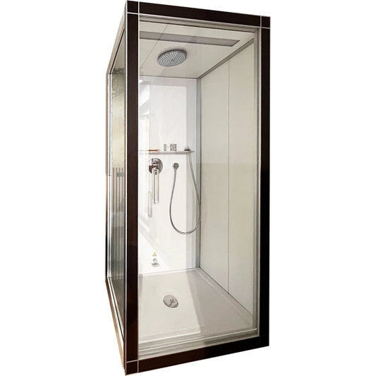 Cabina e Bagno Turco 100x100 Destro castagno scuro St Trop 730011530001000 Duravit