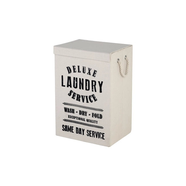 Cesto portabiancheria In Tessuto Beige