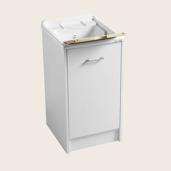 Colavene Domestica lavatoio 45x50 con tavola lavapanni bianco DL4551B