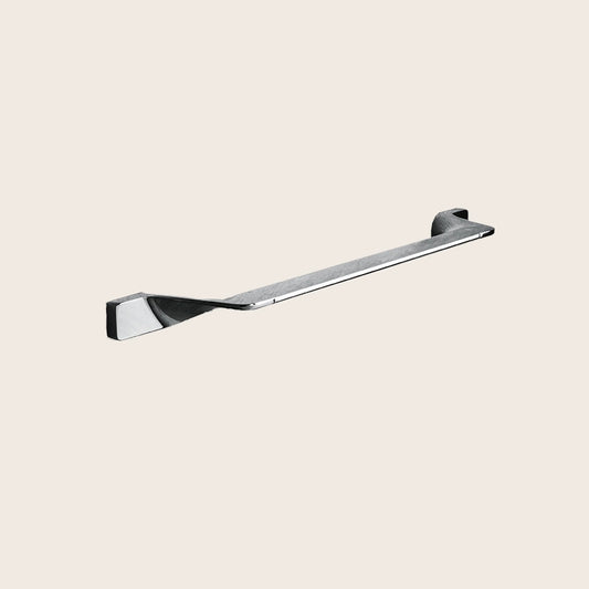 Colombo Alize Portasciugamani 41 cm a parete Cromo in cromato e naturale montato a parete, vista del design e della...
