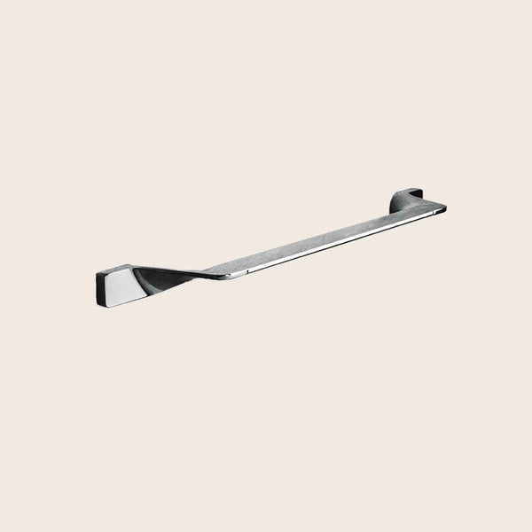 Colombo Alize Portasciugamani 41 cm a parete Cromo in cromato e naturale montato a parete, vista del design e della...