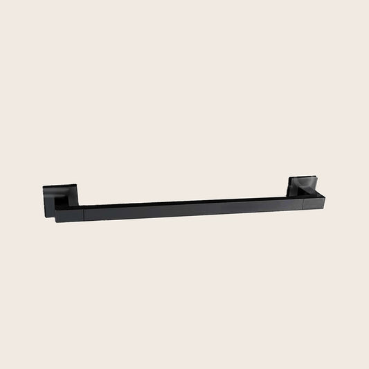 Colombo BasicQ Portasciugamani 39 cm a muro Nero Opaco montato a parete, vista del design e della finitura - Colombo Design